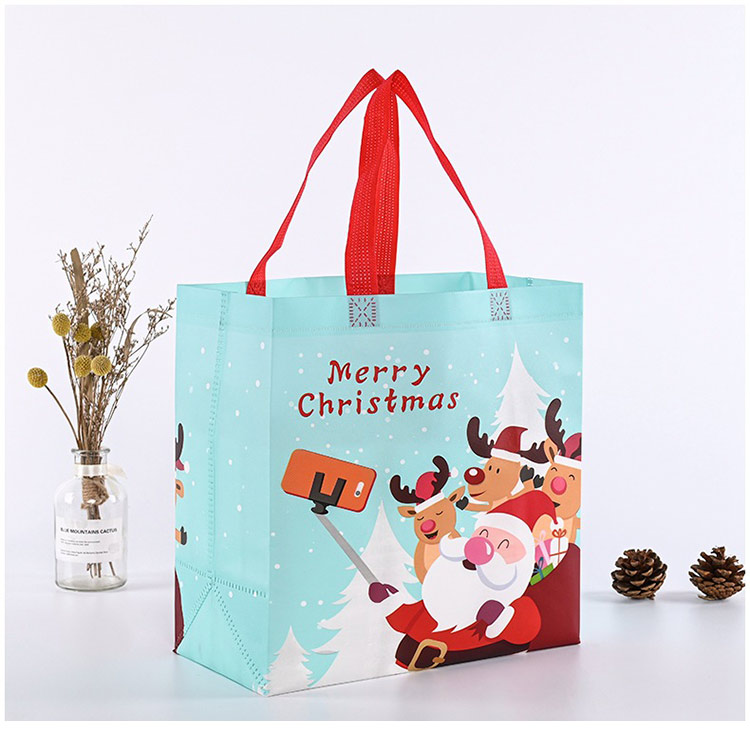 Custom Large Eco-Friendly Non-Woven Tote Bag with Laminated PP Unique Design Personalised Logo Pattern Gift Shopping Packaging