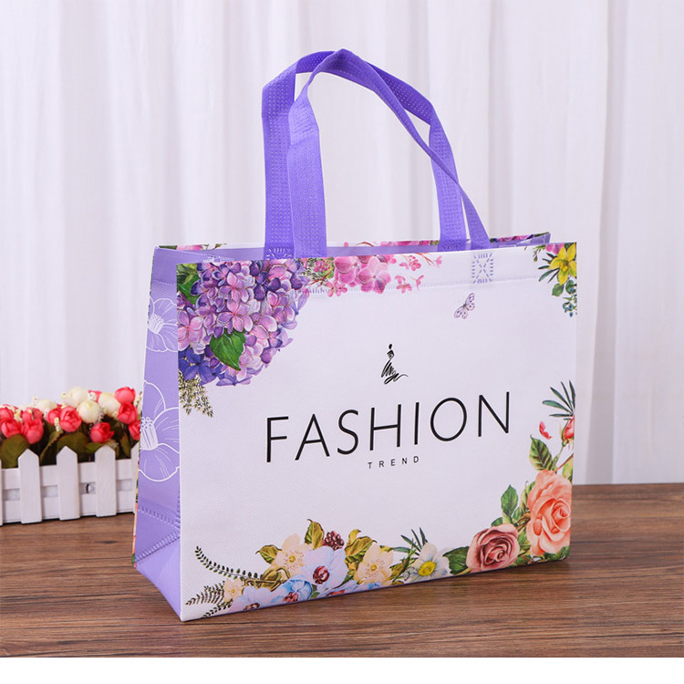 Custom Large Eco-Friendly Non-Woven Tote Bag with Laminated PP Unique Design Personalised Logo Pattern Gift Shopping Packaging