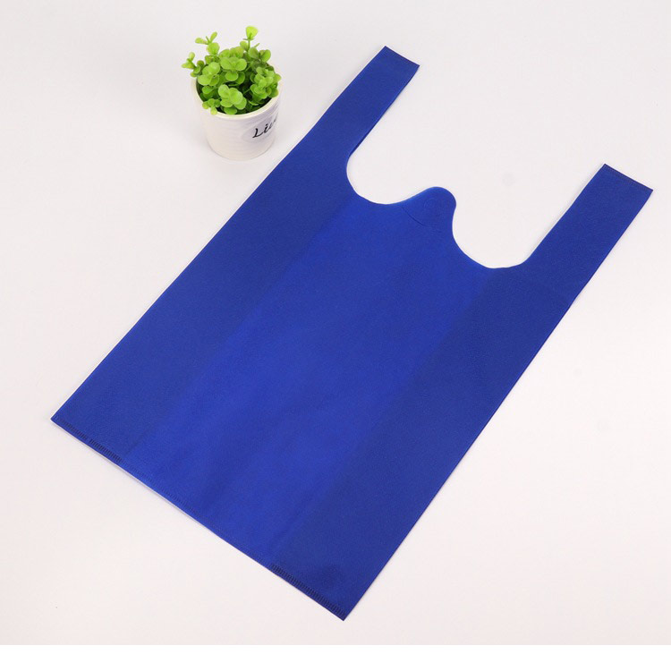 Environmentally Friendly Foldable And Reusable Non-woven Shopping Vest Bag