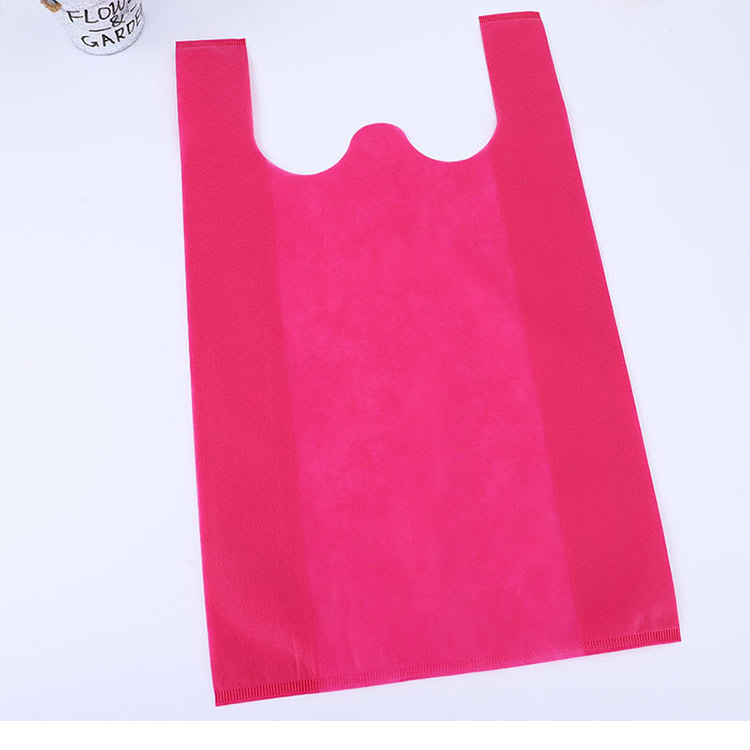 Environmentally Friendly Foldable And Reusable Non-woven Shopping Vest Bag