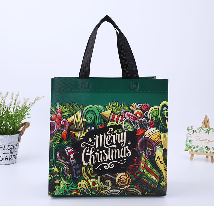 Custom Large Eco-Friendly Non-Woven Tote Bag with Laminated PP Unique Design Personalised Logo Pattern Gift Shopping Packaging