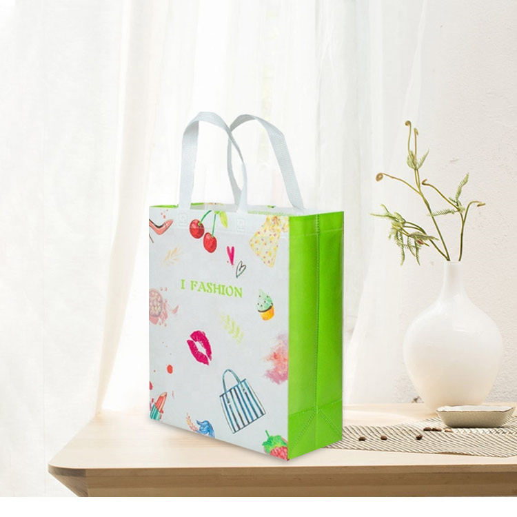 Custom Large Eco-Friendly Non-Woven Tote Bag with Laminated PP Unique Design Personalised Logo Pattern Gift Shopping Packaging